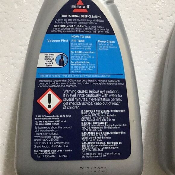 Bissell, professional floor cleaner 2 1/4 8 ounce bottles - Picture 3 of 3